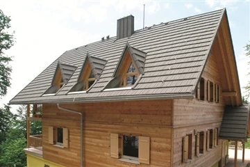 Which roof buildings are suitable for using colored stone metal tiles?