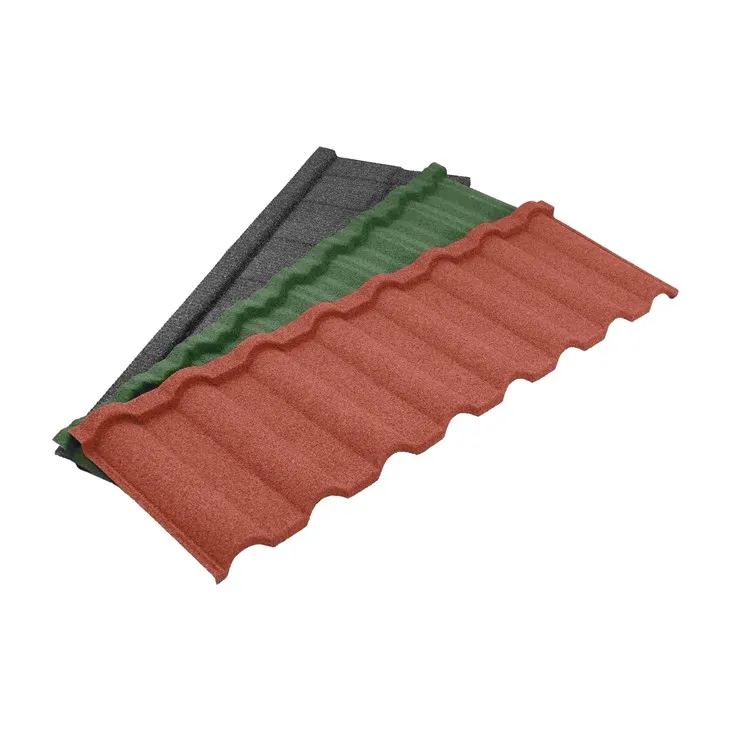 Lightweight Modern Milano Style Stone Coated Metal Roofing Tile