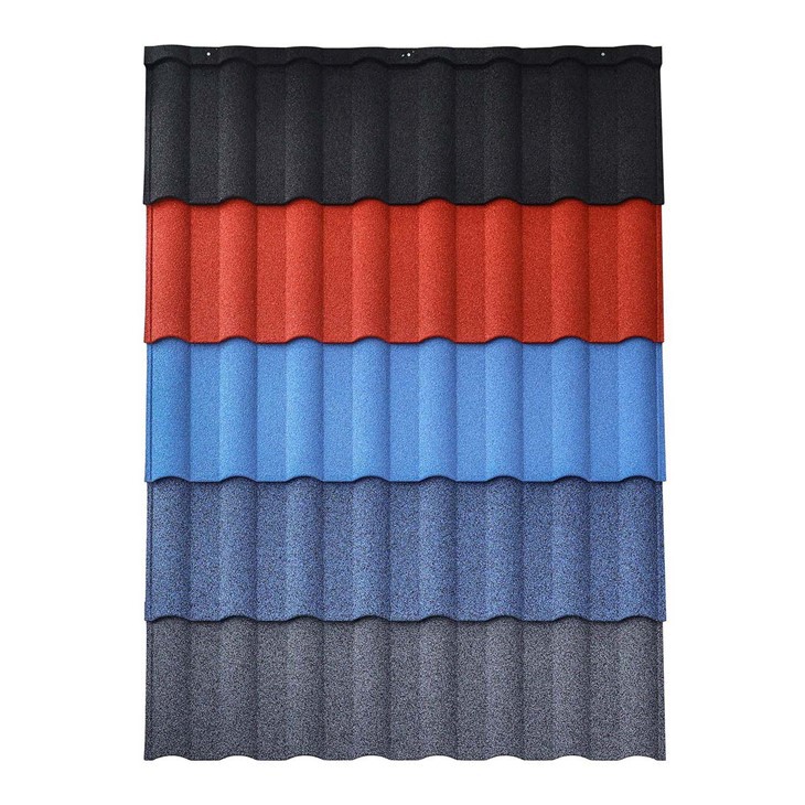 Modern Stone Coated Metal Roof Tile For Apartment Buildings-Durable & Waterproof